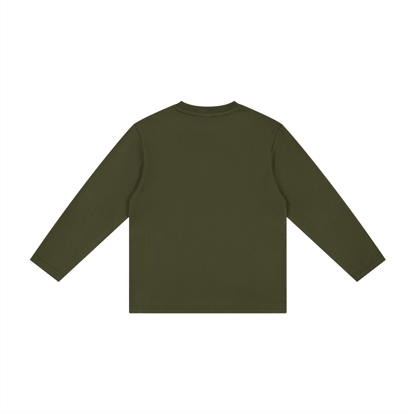 Kids' Drop Shoulder Long Sleeve T-Shirt – Oversized Cotton Casual Tee