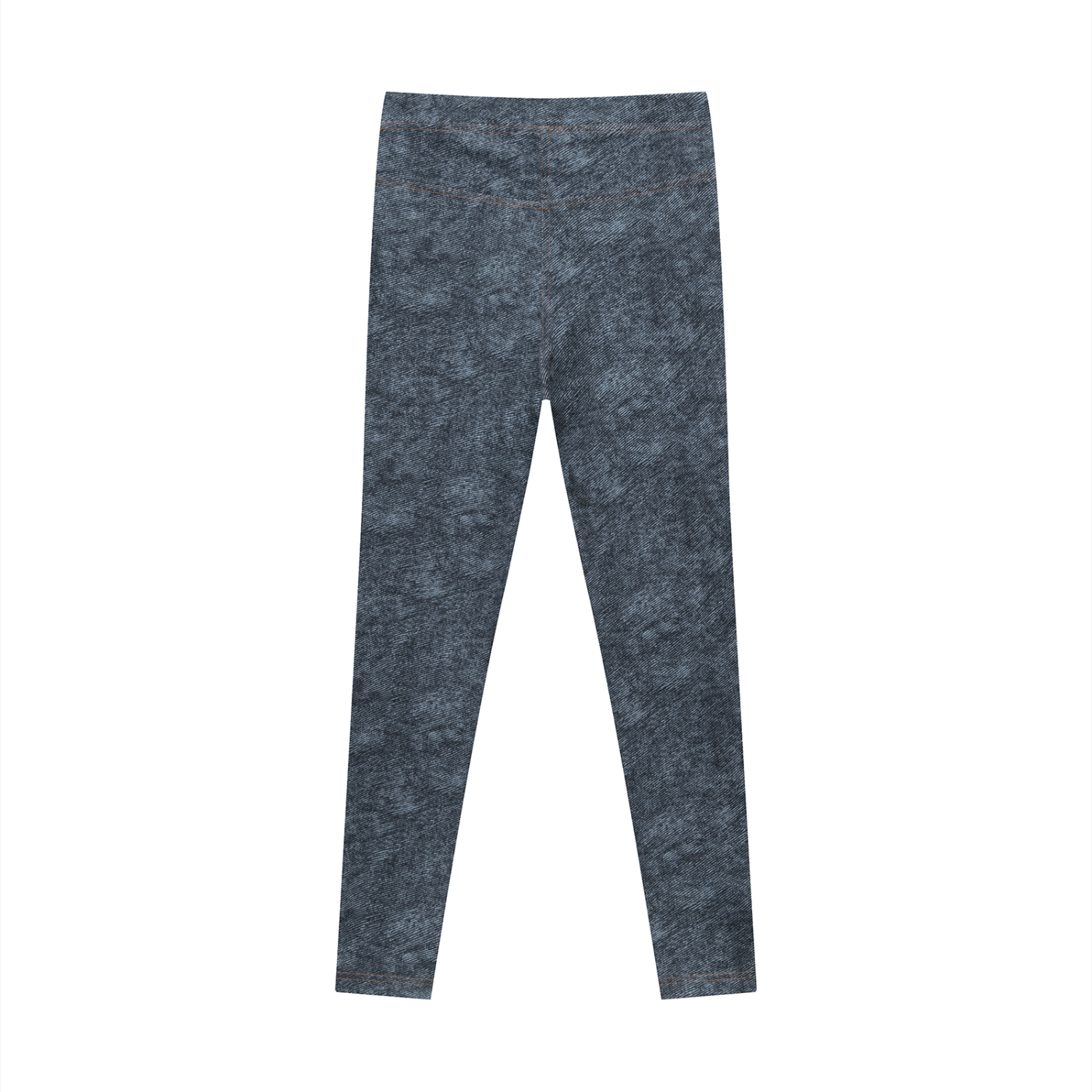 Women's Faux Denim Zip Fly Leggings – High-Waisted Stretch Jeggings
