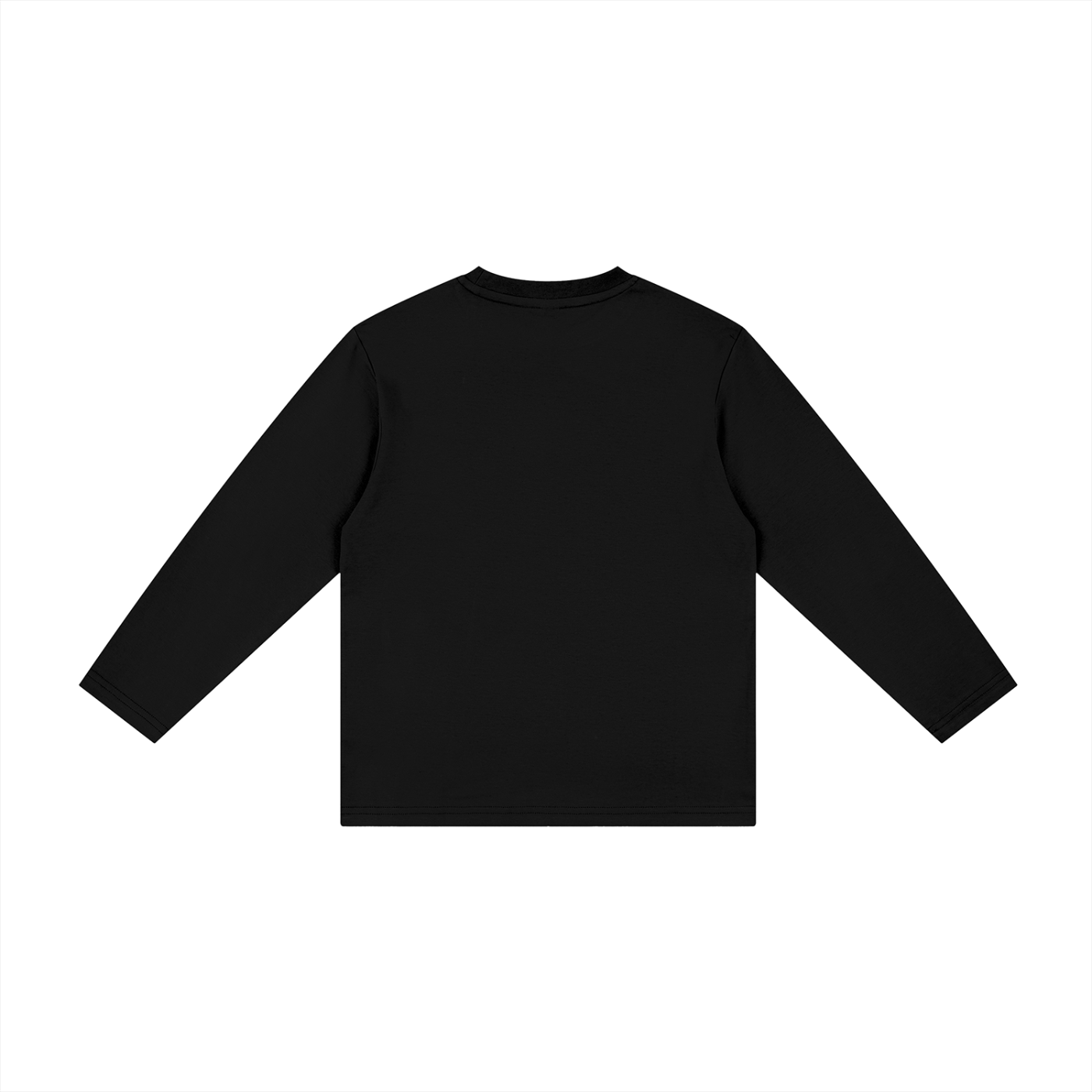 Kids' Drop Shoulder Long Sleeve T-Shirt – Oversized Cotton Casual Tee