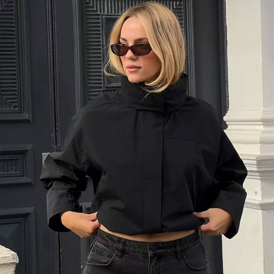 Casual Stand-up Collar Jacket