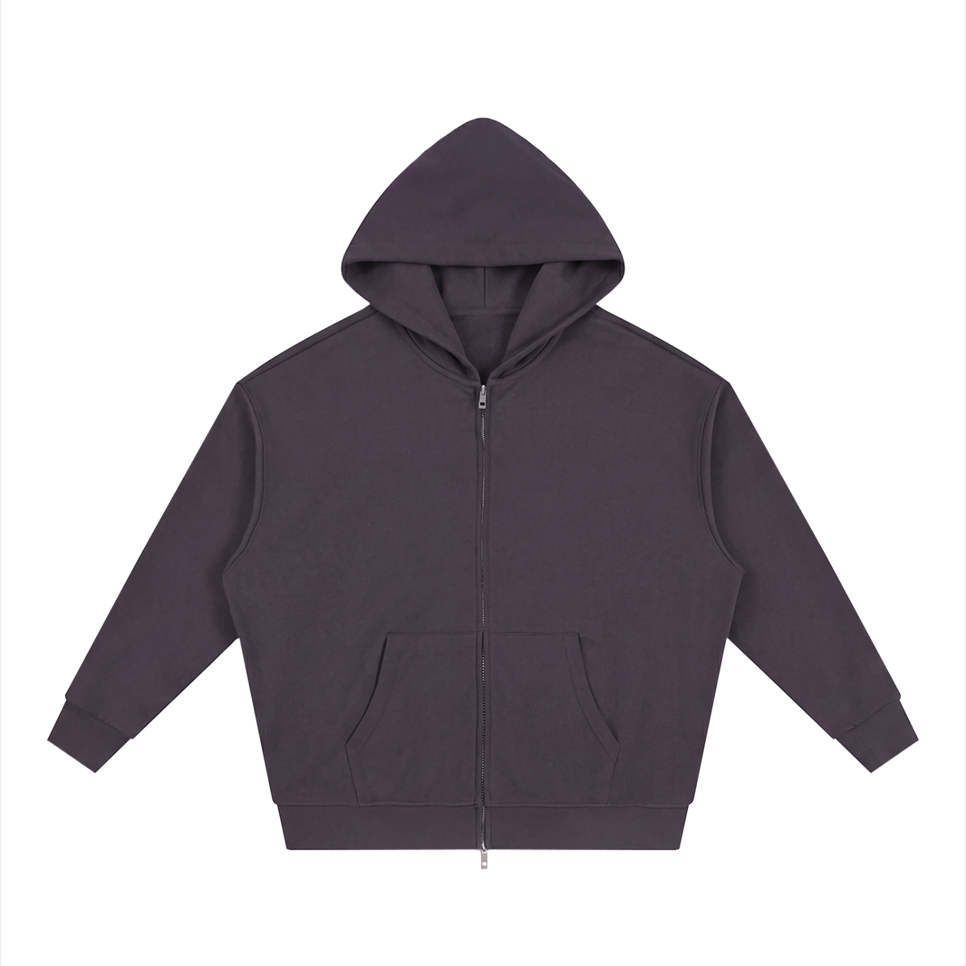Unisex Loose Fit Full-Zip Hoodie – Premium Casual Streetwear Sweatshirt