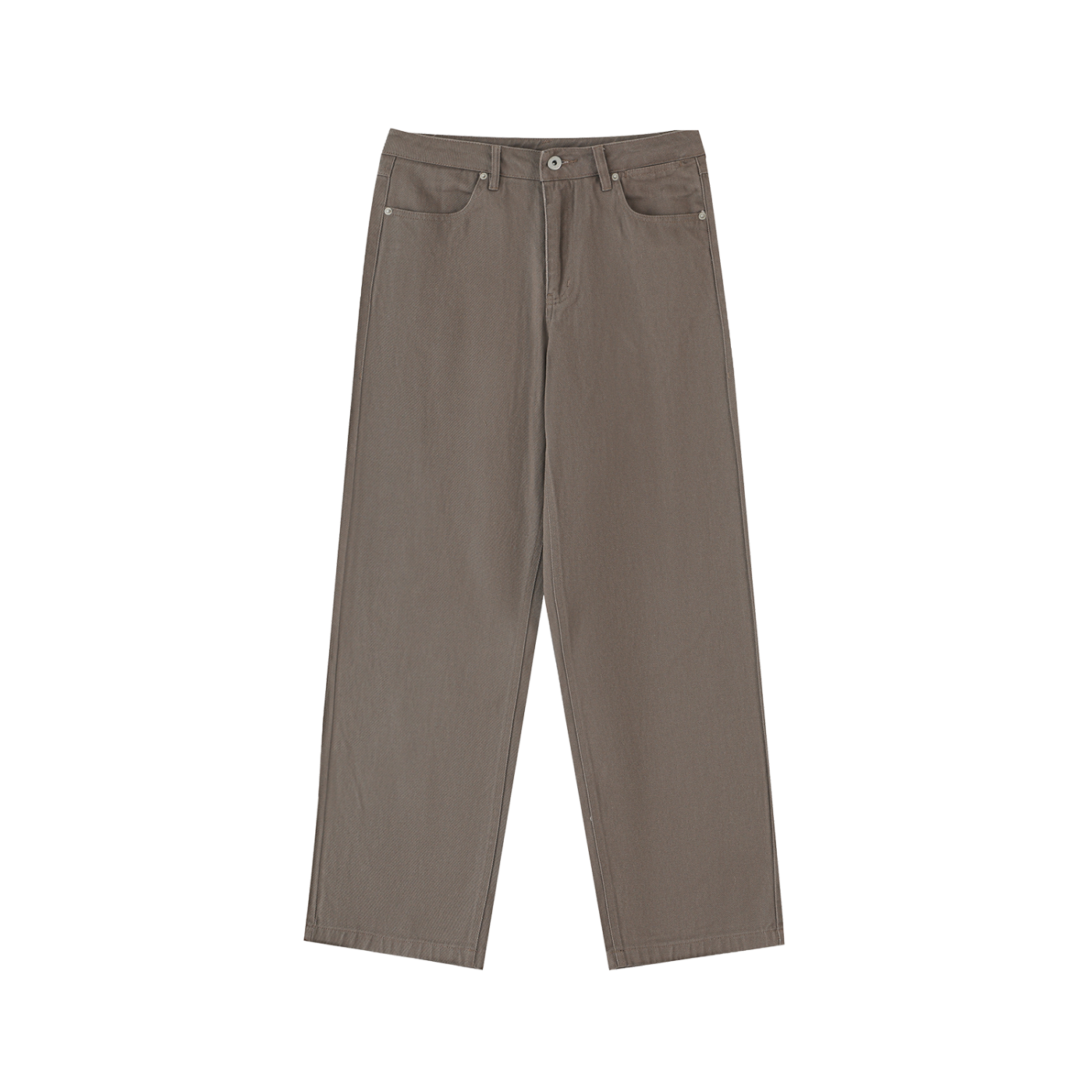 Heavyweight Cotton Straight-Fit Trousers