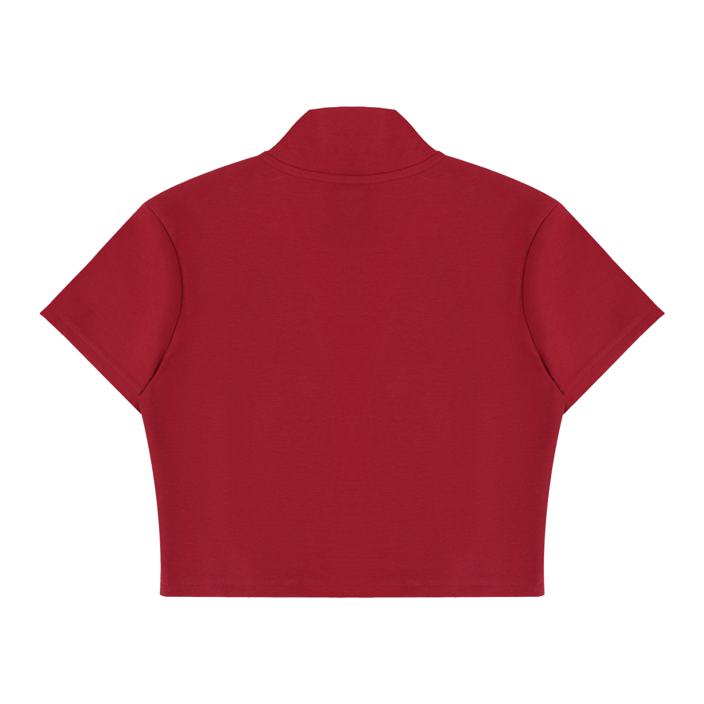 Women's Cropped Full-Zip Short Sleeve T-Shirt – Slim Fit Casual Zip-Up Top