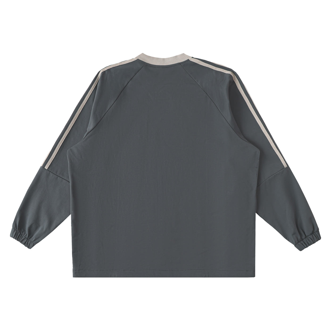 Color-Block V-Neck Long-Sleeve T-Shirt