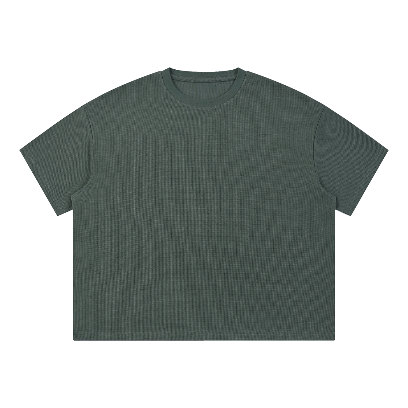 Unisex Waffle Boxy T-Shirt – Oversized Textured Streetwear Tee