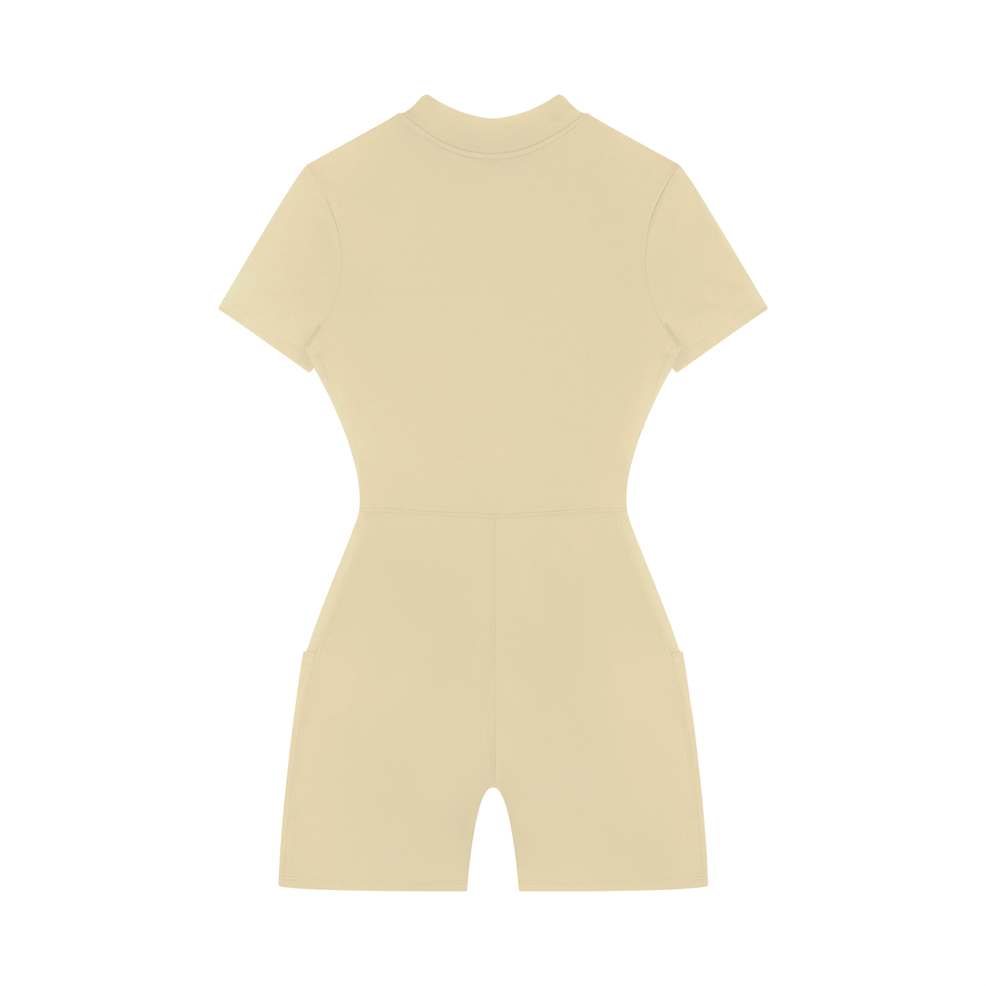Women's Quarter Zip Short Sleeve Romper – Athletic One-Piece Activewear Jumpsuit