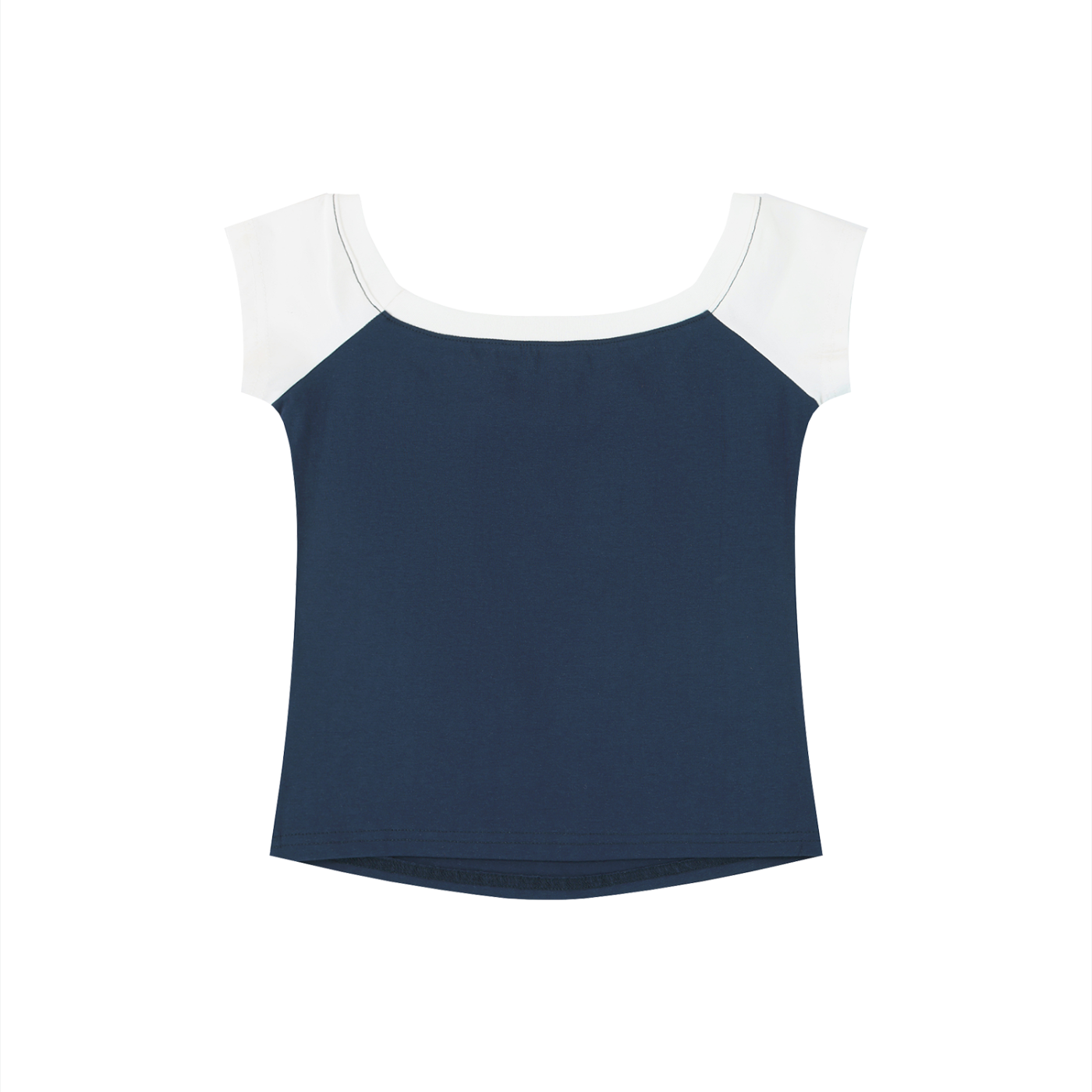 Women's Off-the-Shoulder Crop T-Shirt – Slim Fit Casual Fashion Top