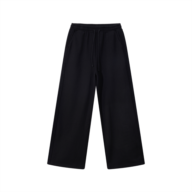 Contrast Tape Straight-Leg Sweatpants