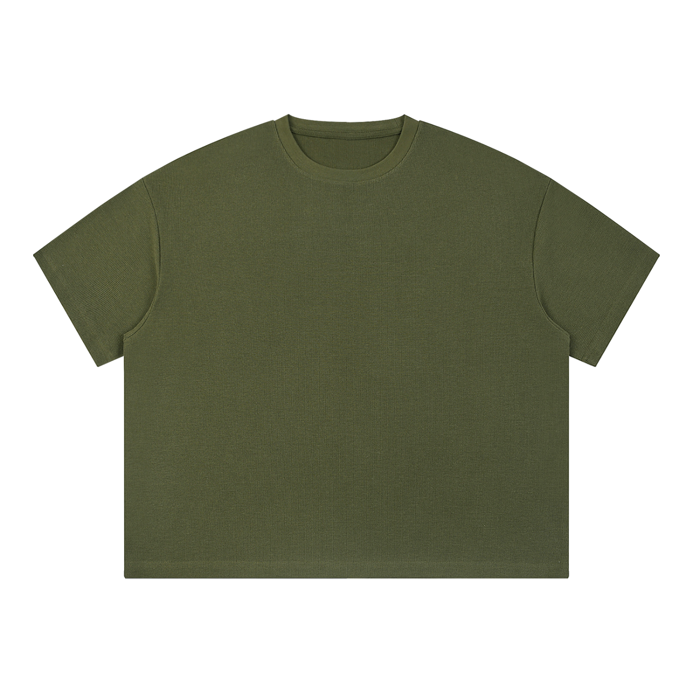 Unisex Waffle Boxy T-Shirt – Oversized Textured Streetwear Tee