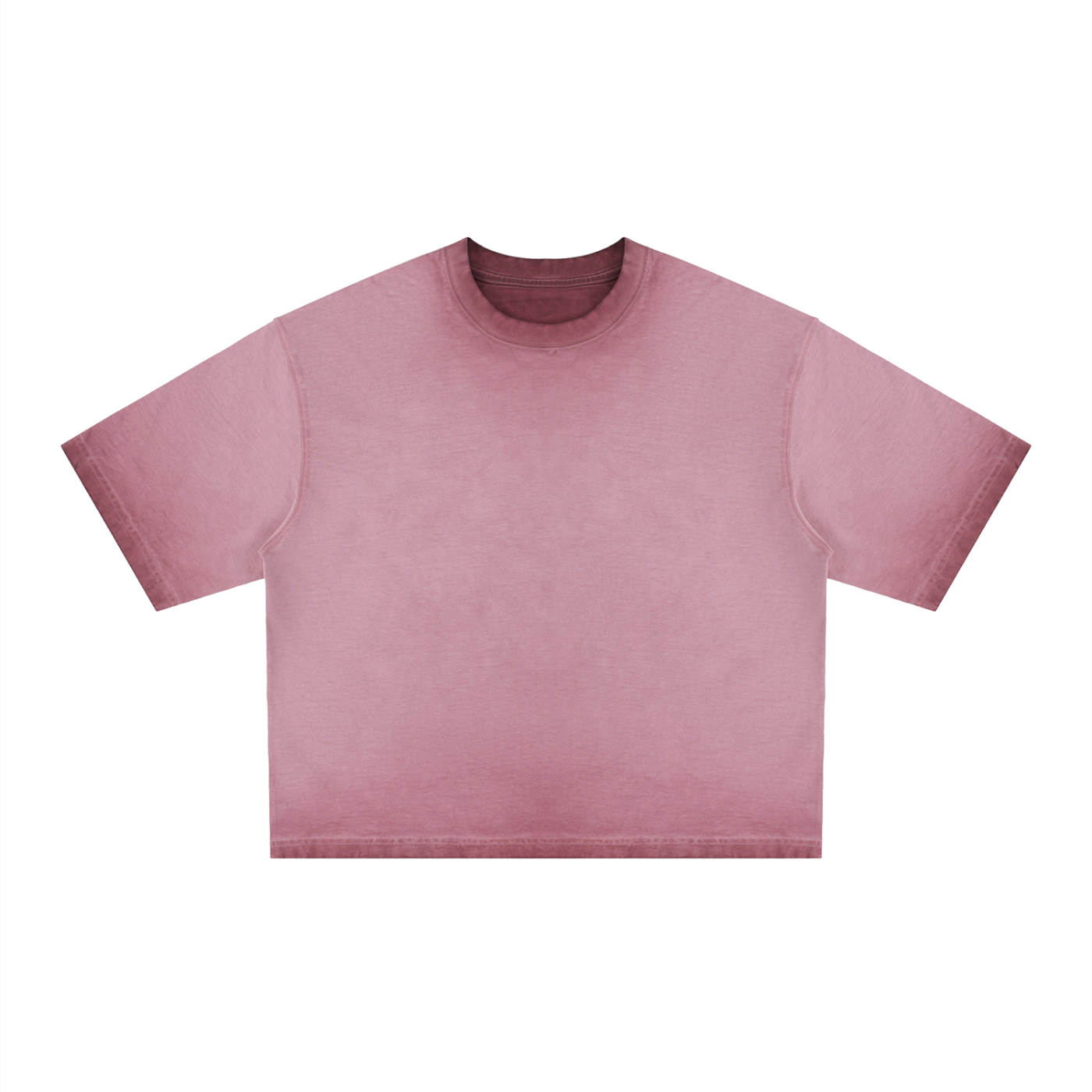 Unisex Reverse Dyed Boxy T-Shirt – Oversized Vintage Washed Streetwear Tee