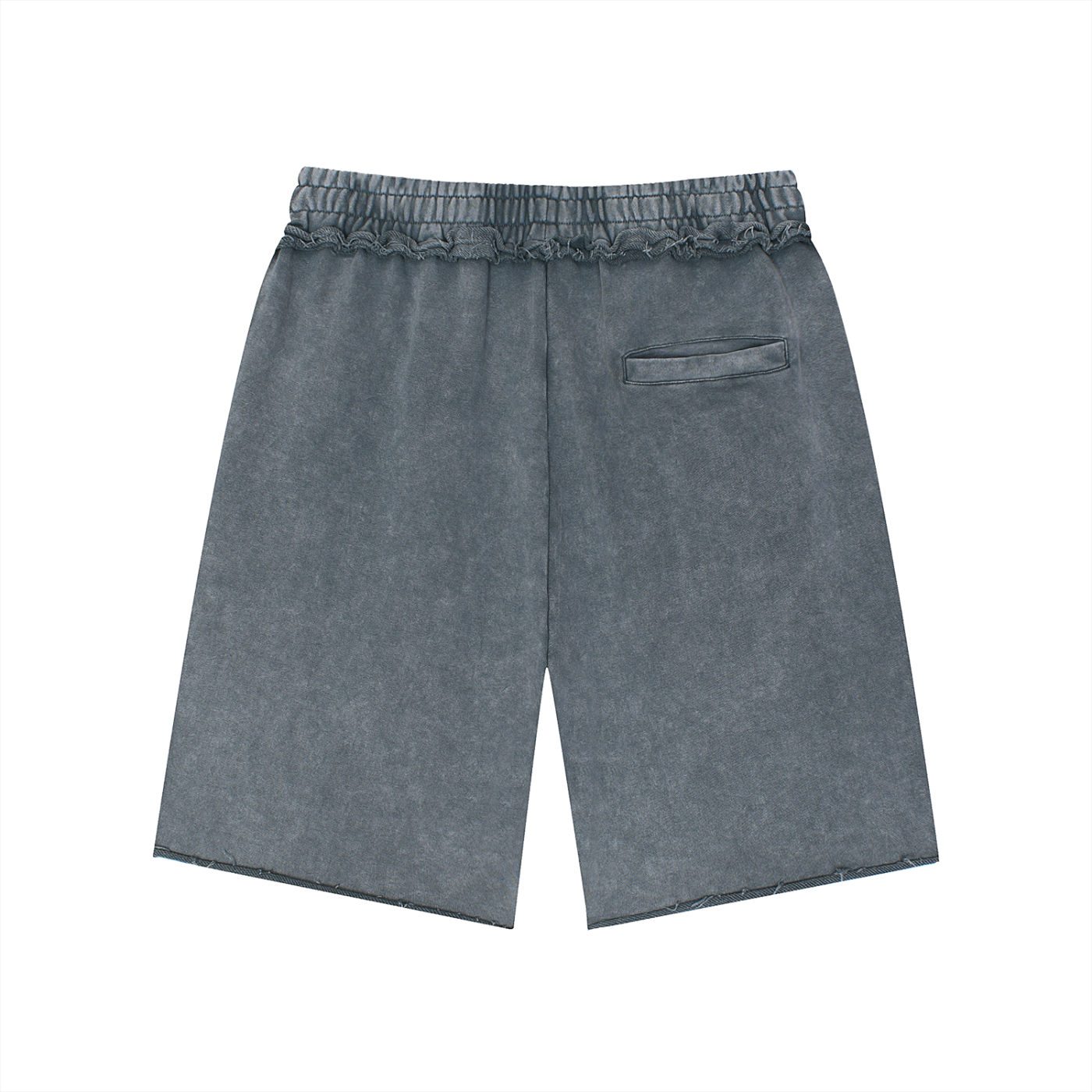 Unisex Mineral Wash Raw Edge Shorts – Oversized Premium Streetwear Shorts