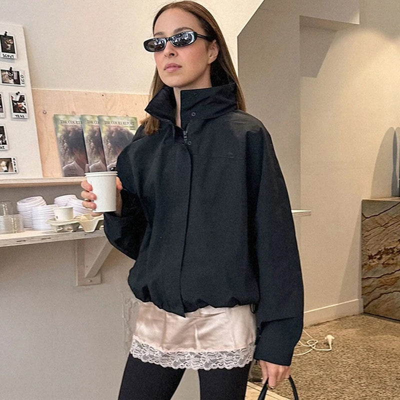 Casual Stand-up Collar Jacket
