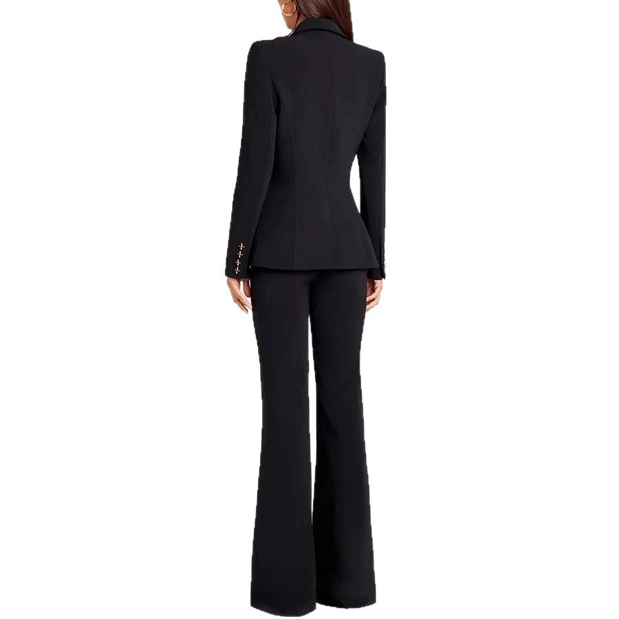 Women's Solid-Colored Casual Fashion Long-Sleeve Blazer
