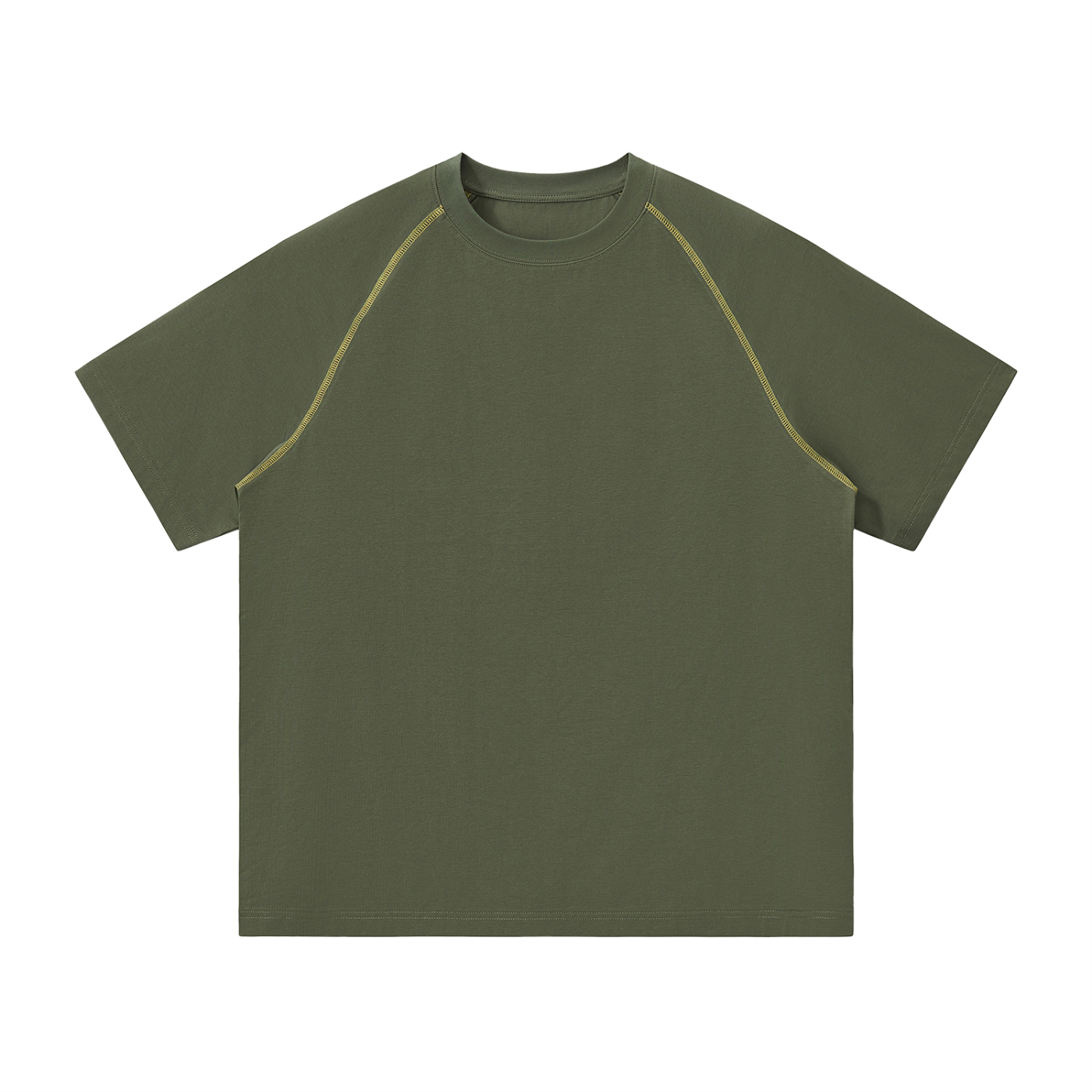Unisex Contrast Stitch Raglan T-Shirt – Oversized Streetwear Tee