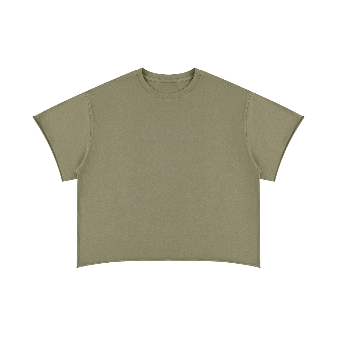 Unisex Boxy Raw Edge T-Shirt – Oversized Premium Cotton Streetwear Tee