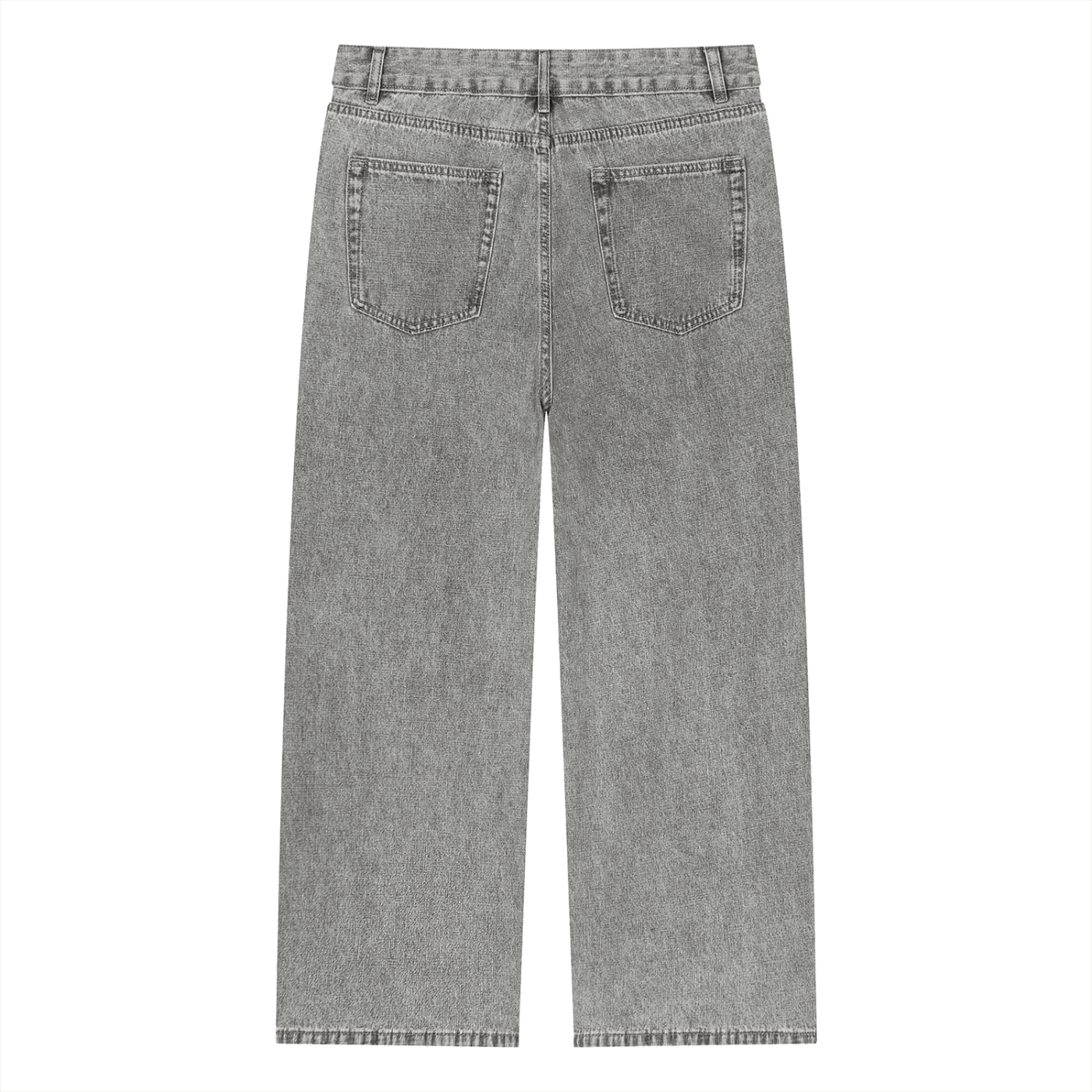 Unisex Vintage Wash Straight Leg Jeans – Relaxed Fit Baggy Denim Streetwear Pants