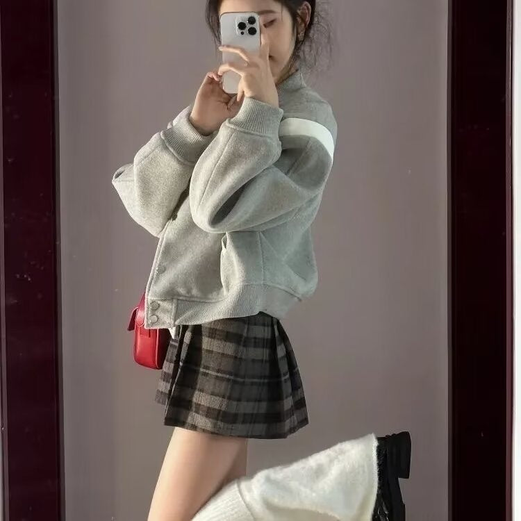 Women's French Niche-design Velvet-lined Top Jacket