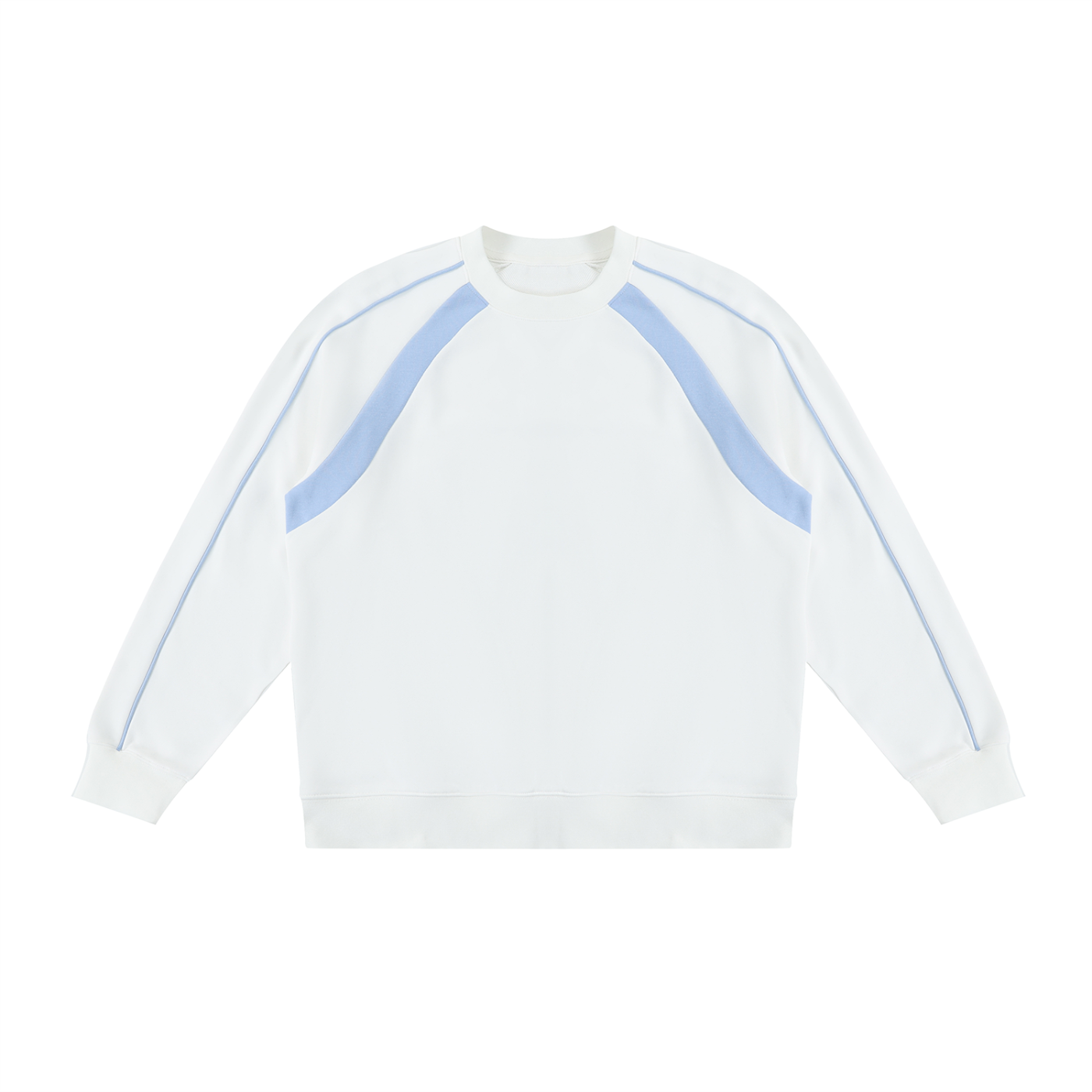 Unisex Color Block Crewneck Sweatshirt – Oversized Premium Streetwear Pullover