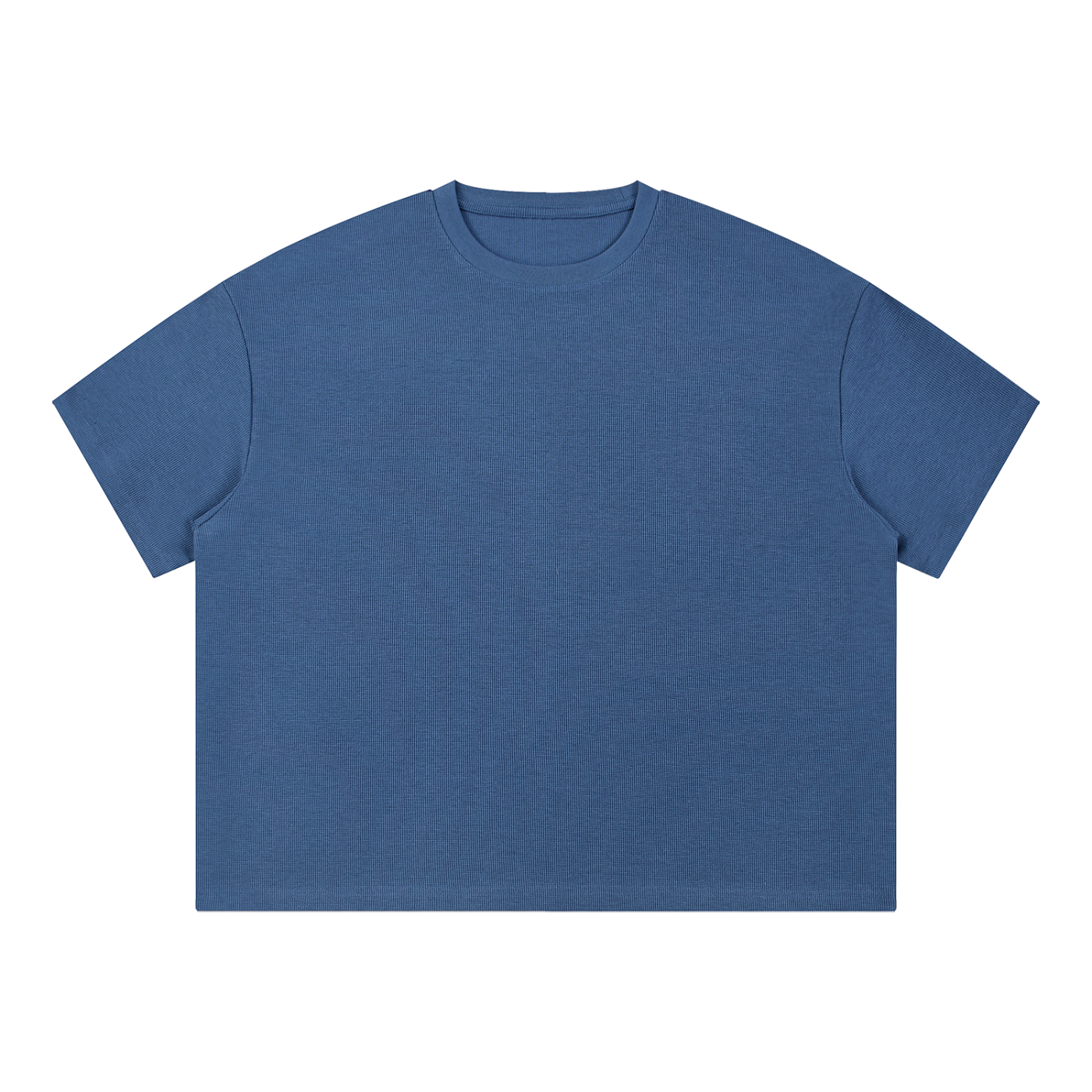 Unisex Waffle Boxy T-Shirt – Oversized Textured Streetwear Tee