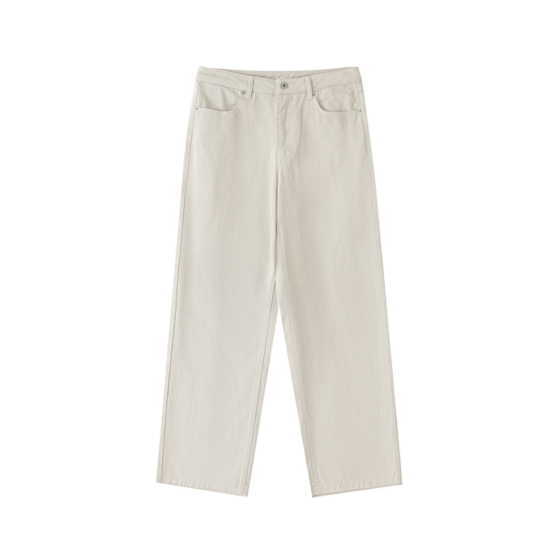 Heavyweight Cotton Straight-Fit Trousers