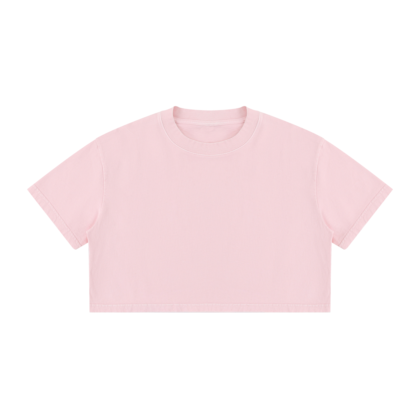 Women's Mineral Wash Cotton Crop T-Shirt – Vintage Oversized Cropped Streetwear Tee