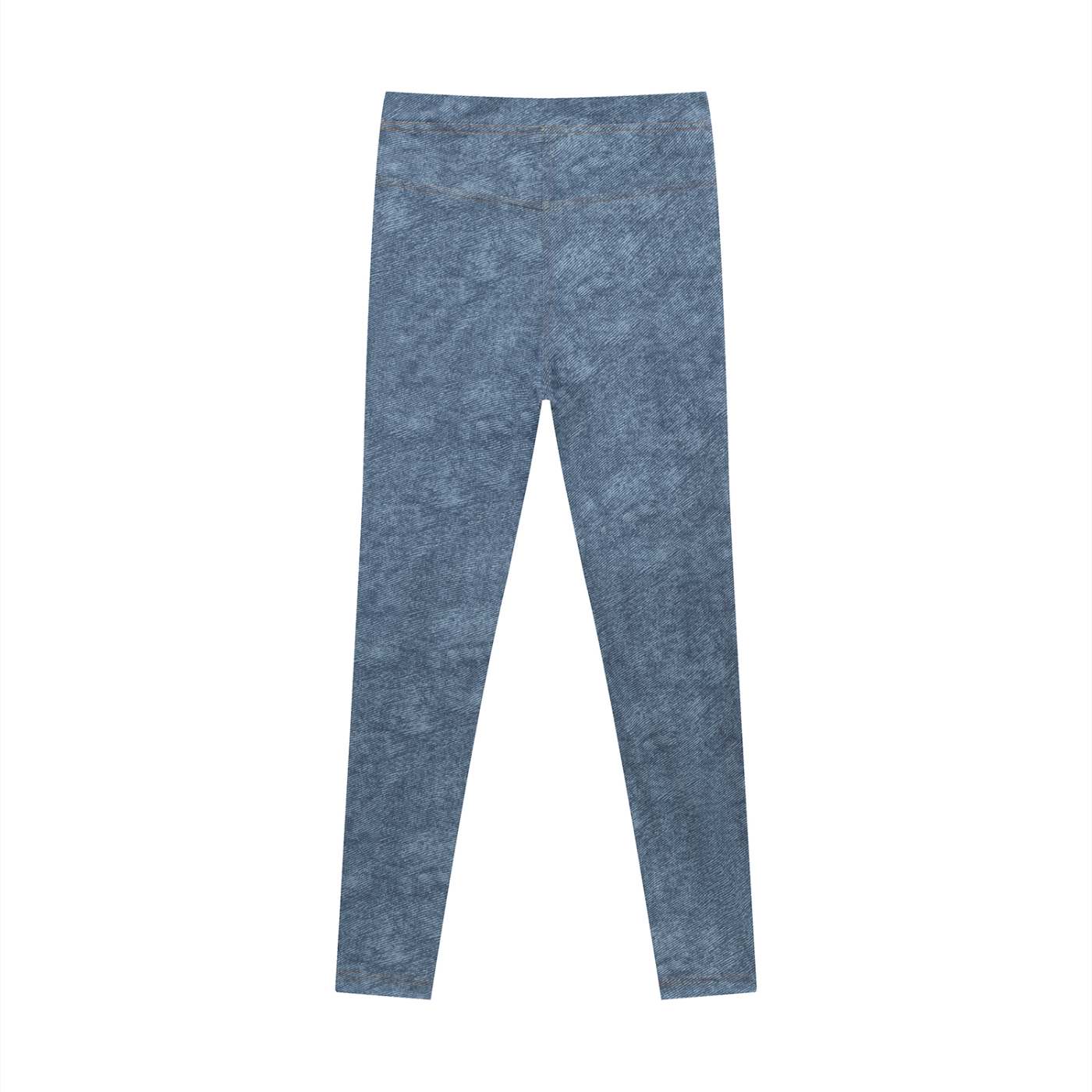 Women's Faux Denim Zip Fly Leggings – High-Waisted Stretch Jeggings
