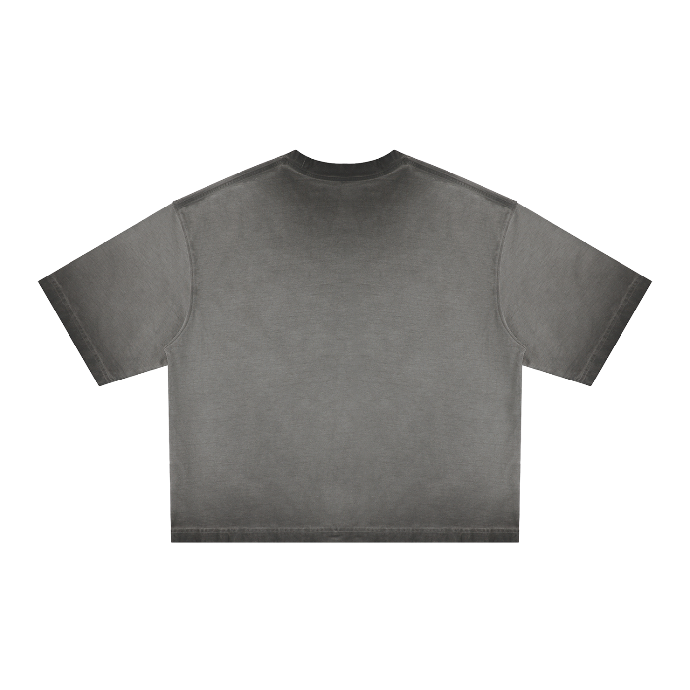 Unisex Reverse Dyed Boxy T-Shirt – Oversized Vintage Washed Streetwear Tee