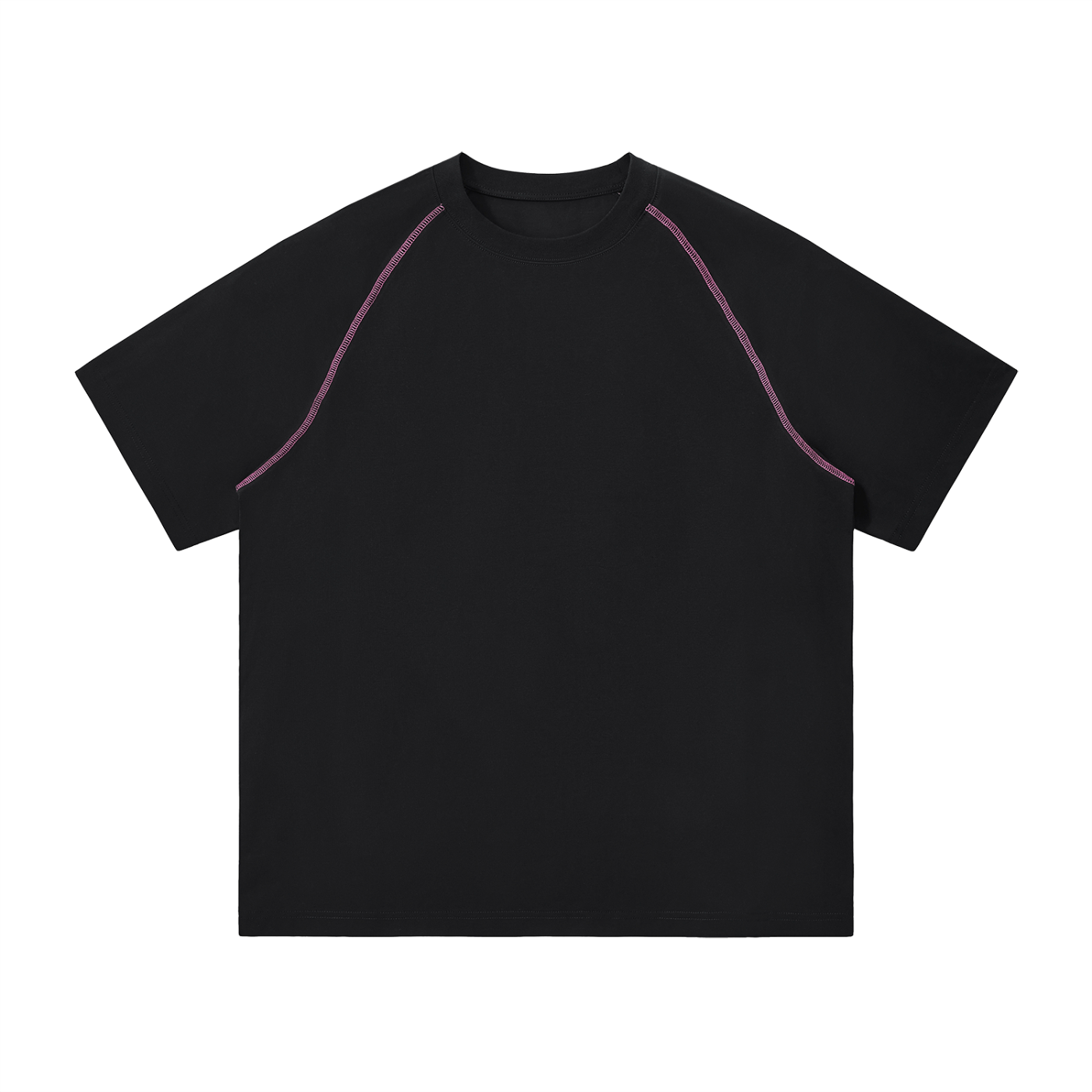 Unisex Contrast Stitch Raglan T-Shirt – Oversized Streetwear Tee