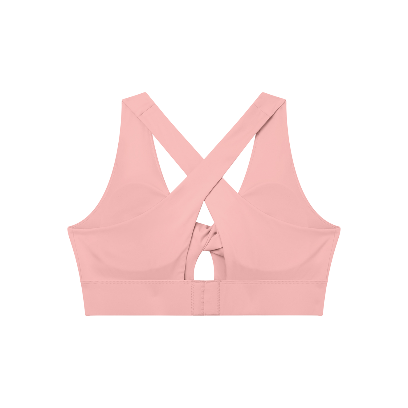 Women's Twist Front V-Neck Sports Bra – Seamless Medium Support Activewear Bra
