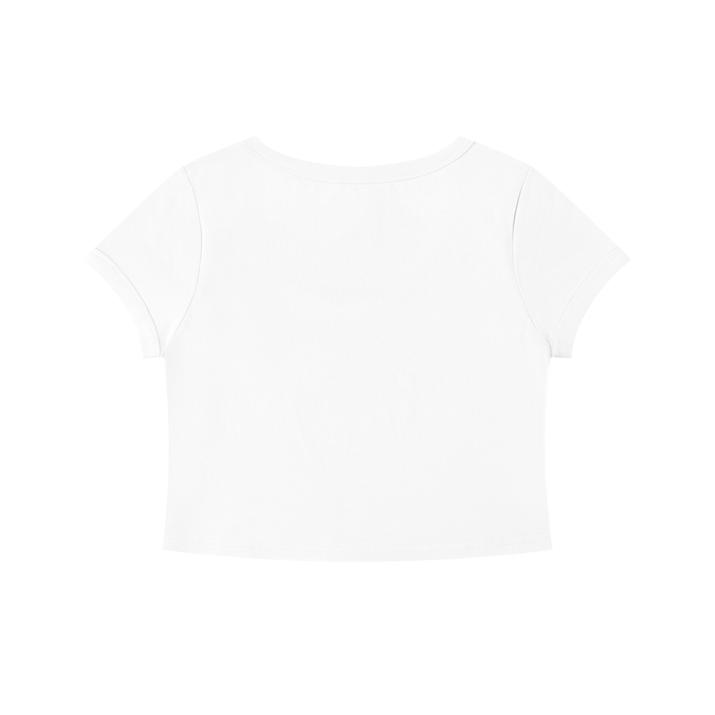 Women's Solid Color Slim Crop T-Shirt – Fitted Everyday Essential Crop Top