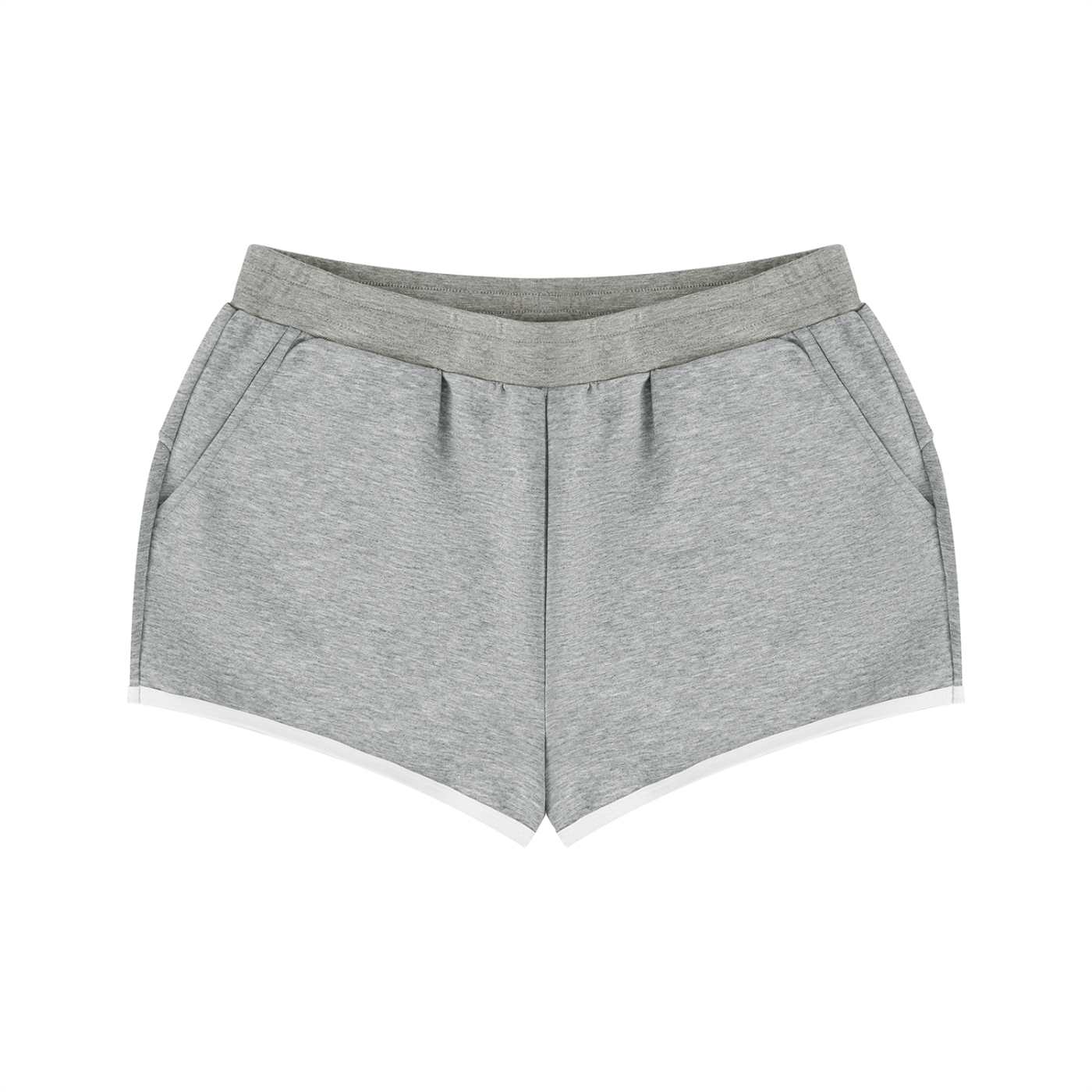 Women's Retro Contrast Trim Athletic Shorts – High-Waisted Activewear Shorts