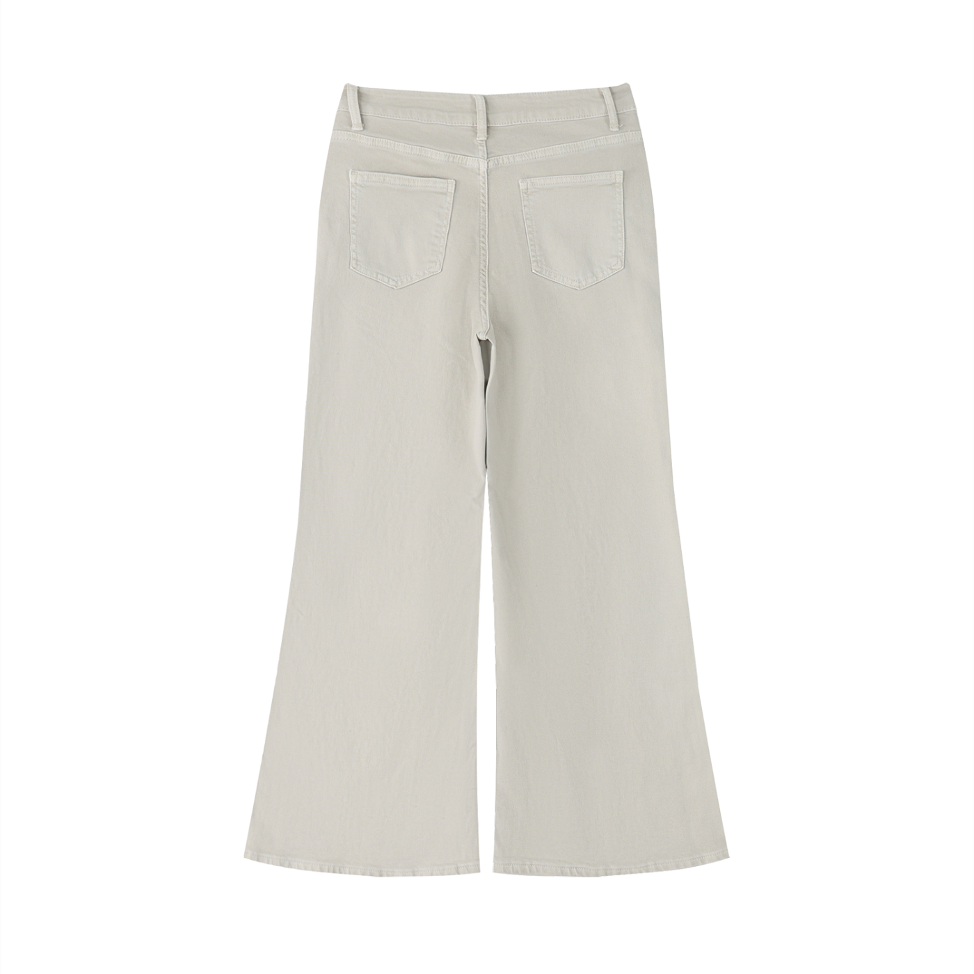 Women's Vintage Wash Flared Leg Jeans – High-Waisted Stretch Denim Pants