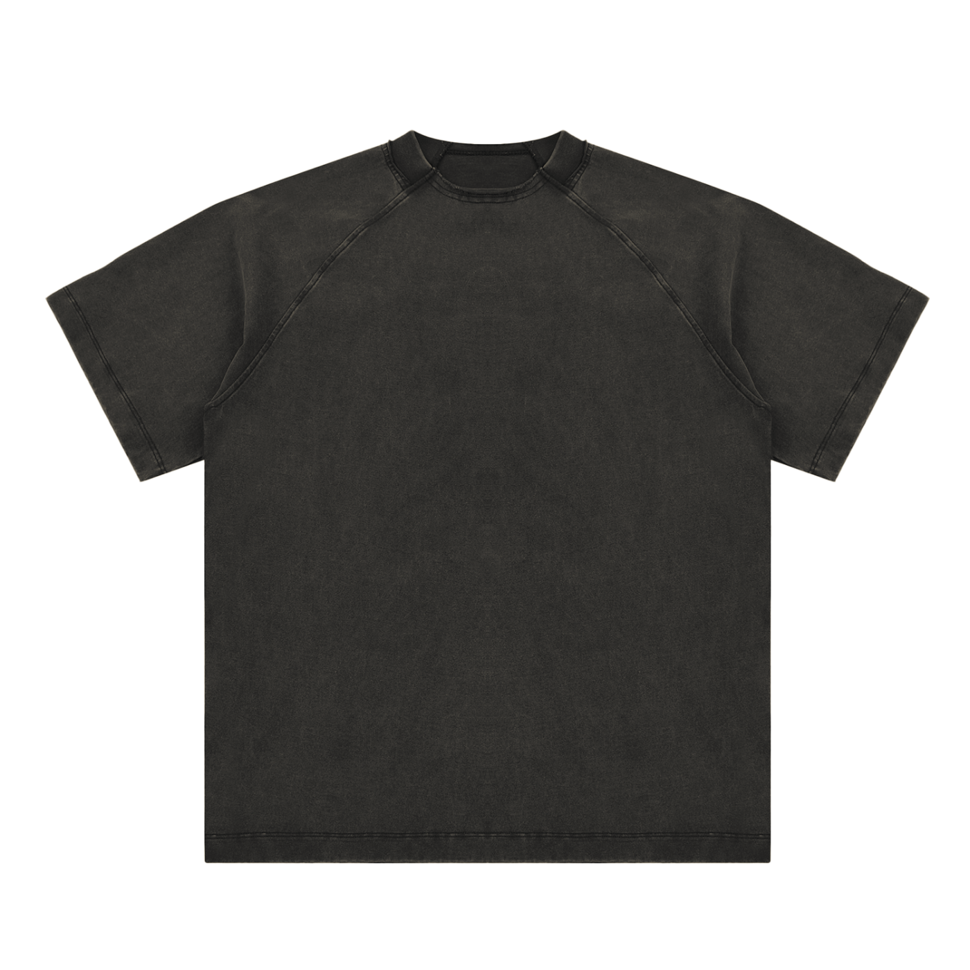 Vintage Washed Raglan Cotton T-Shirt