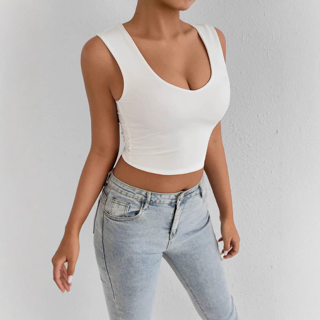 Women's Fashion Solid Color Versatile Top