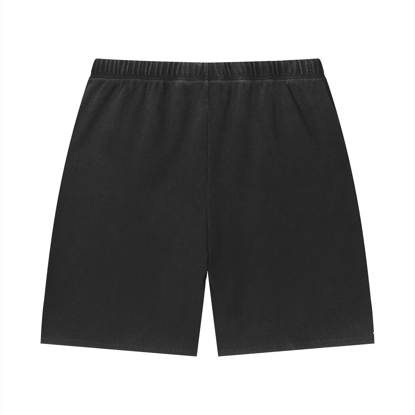 Unisex Vintage Wash Sunfade Waffle Raw Hem Shorts – Oversized Retro Streetwear Shorts