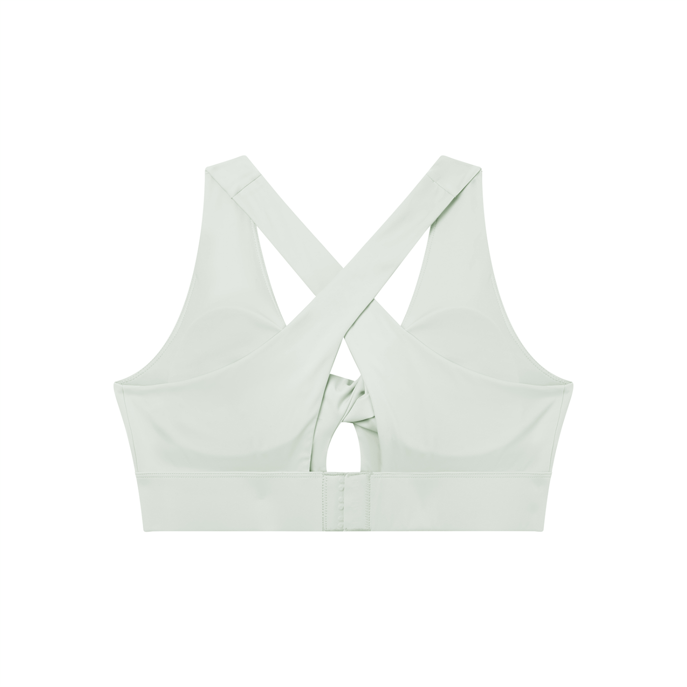 Women's Twist Front V-Neck Sports Bra – Seamless Medium Support Activewear Bra
