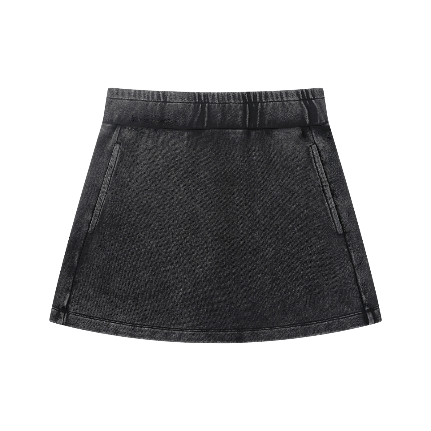 Women's Mineral Wash Mini Skirt – Vintage High Waist Casual Streetwear Skirt