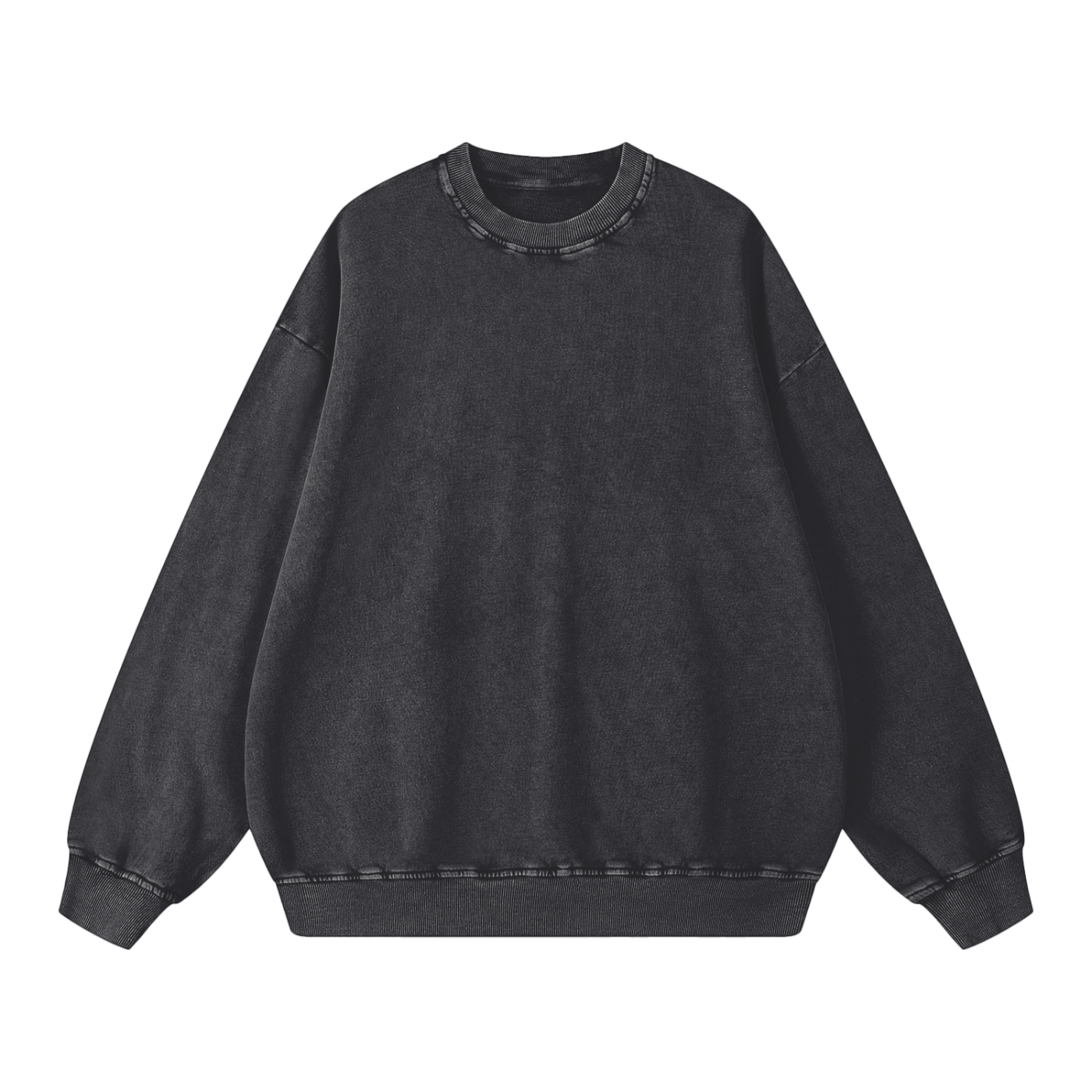 Snow Washed Oversized Sweatshirt – Premium Unisex Heavyweight Streetwear Pullover