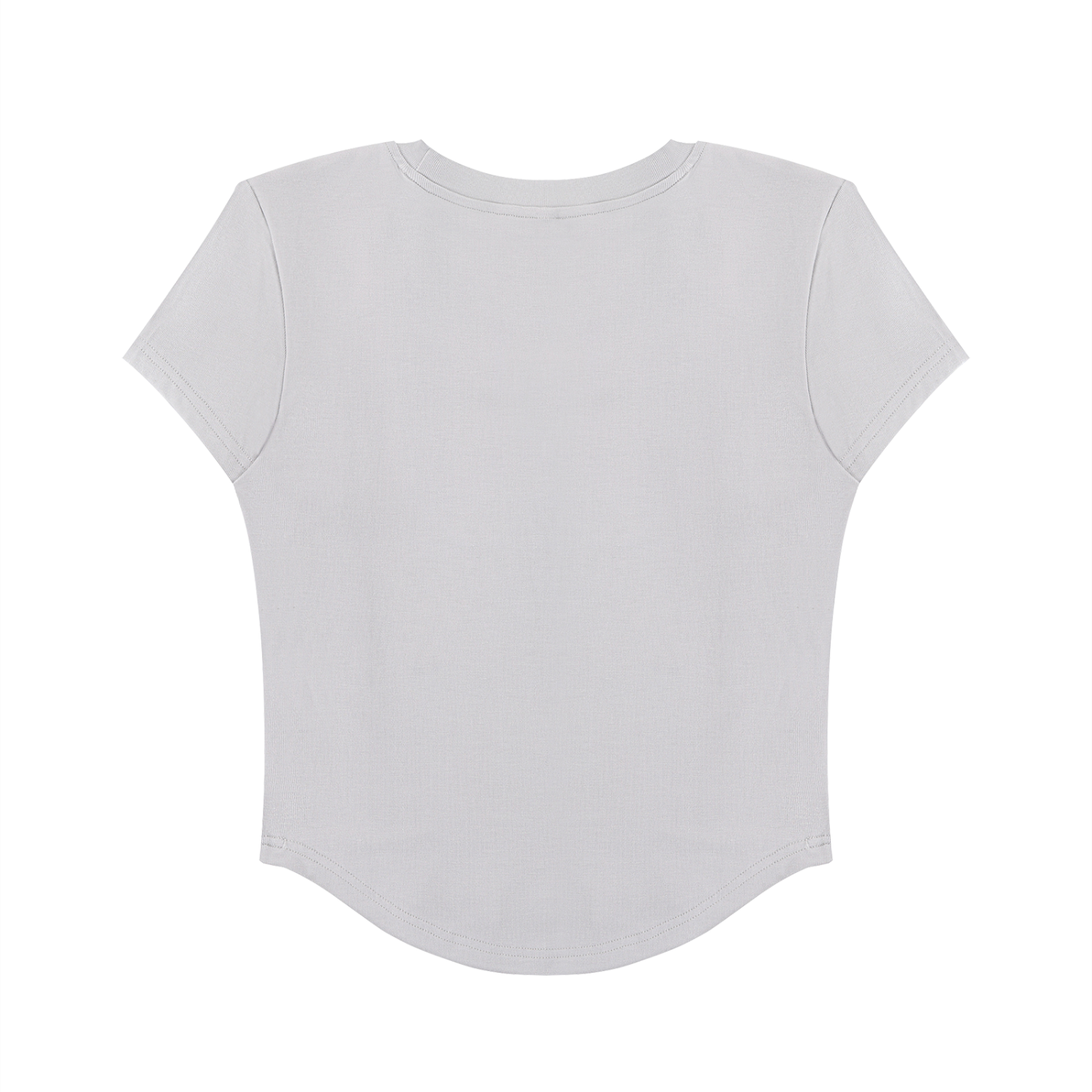 Women's Paneled Crop T-Shirt – Slim Fit Casual Streetwear Tee