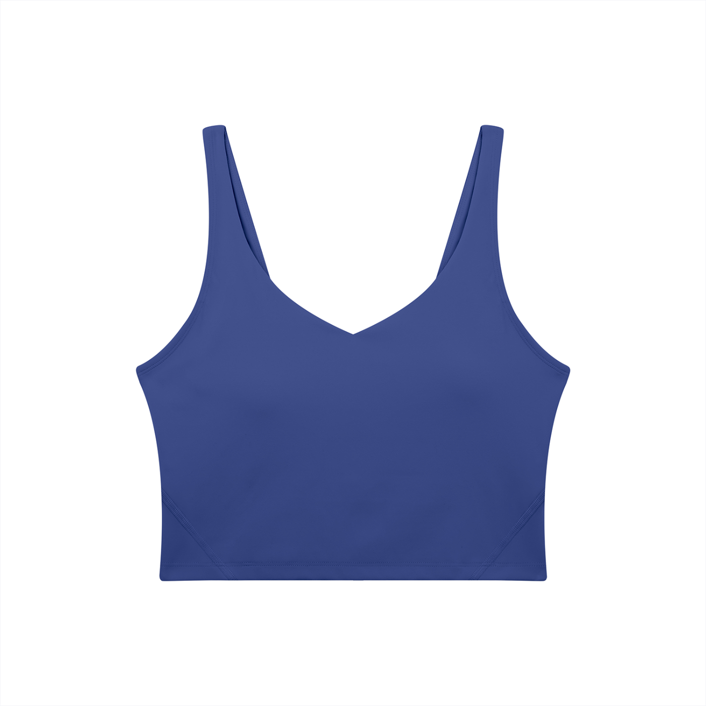 Women's V-Neck Yoga Sports Bra – Seamless Medium Support Workout & Activewear Bra
