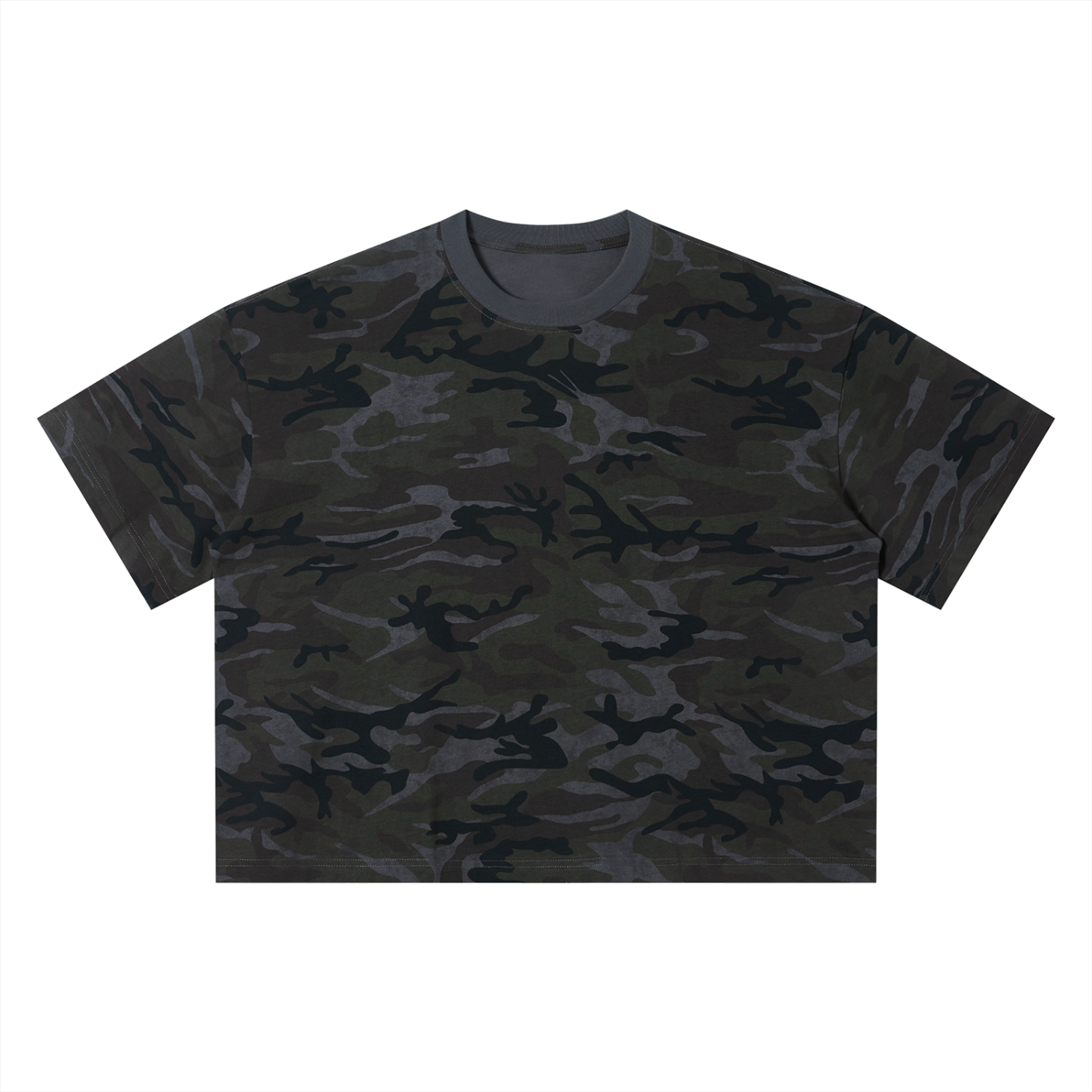 Unisex Camo Boxy T-Shirt – Oversized Camouflage Streetwear Tee