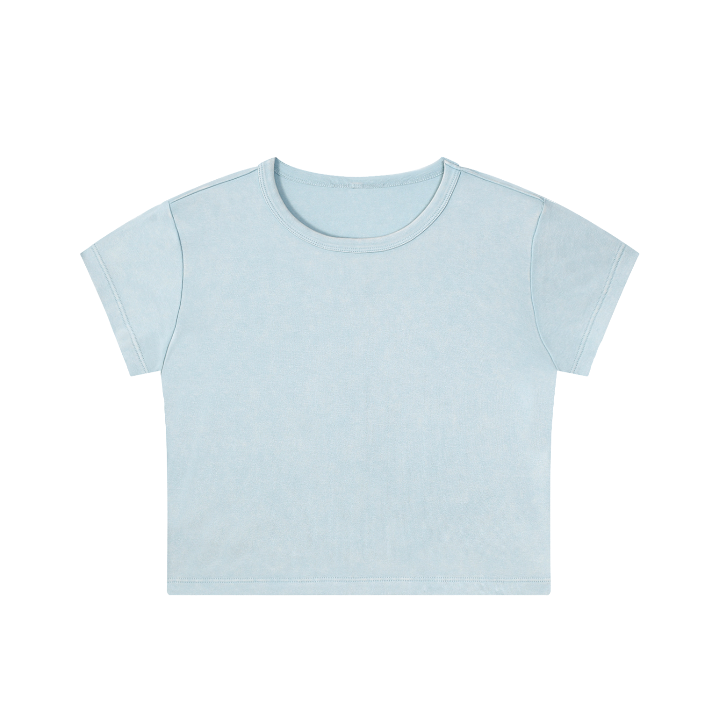 Women's Snow Washed Crop Top – Vintage Oversized Streetwear Tee