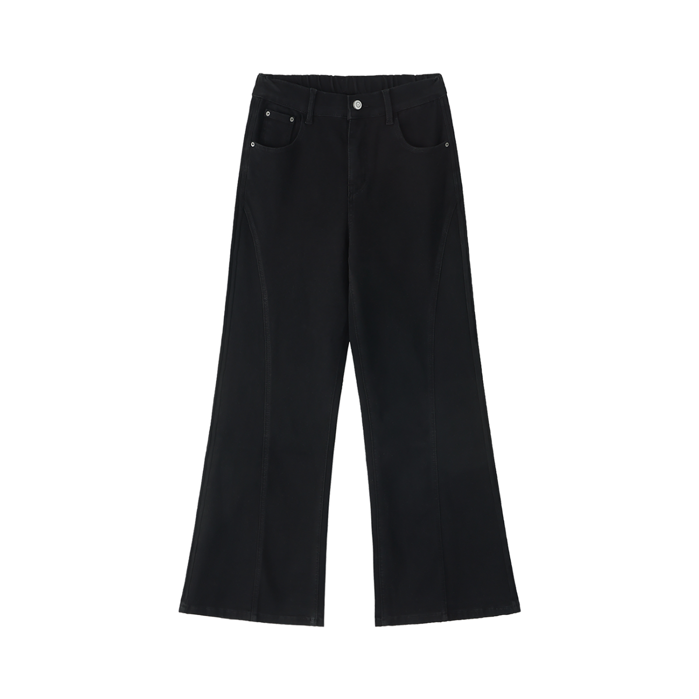 Women's High-Waisted Flared Leg Jeans – Stretch Denim Bootcut Jeans