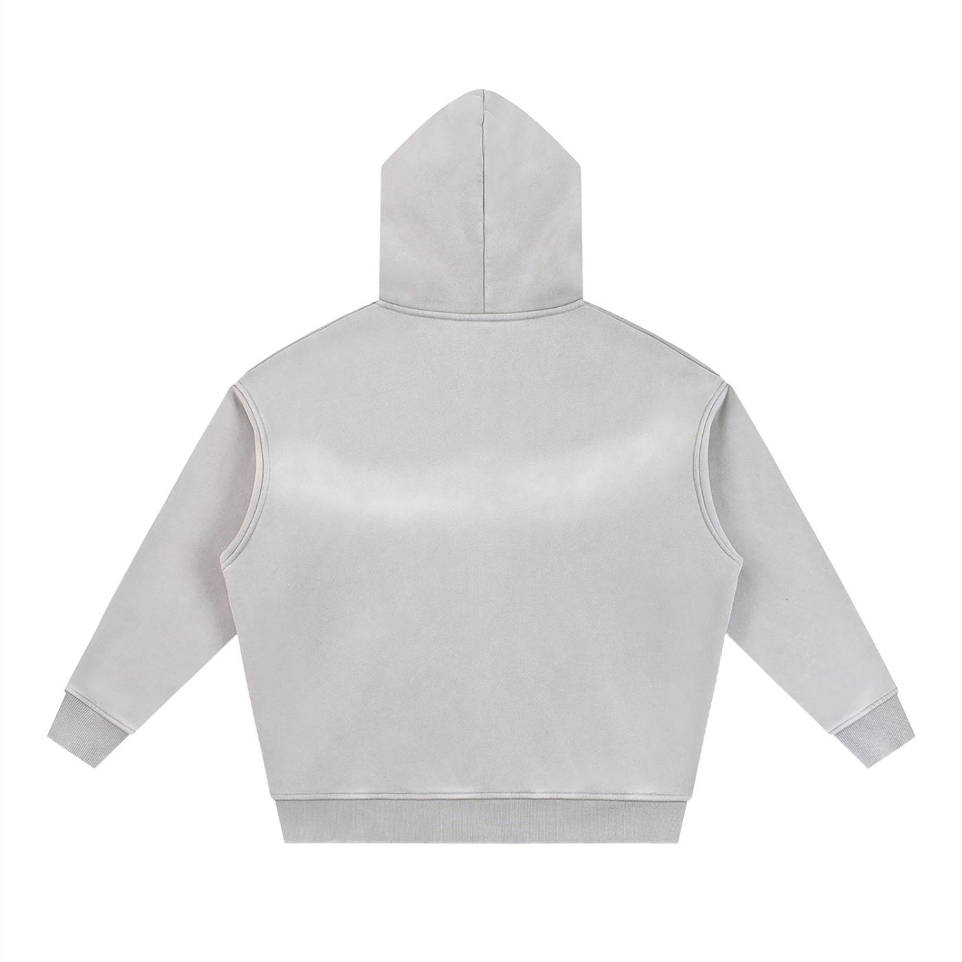 Unisex Vintage Sunfade Two-Way Zip Boxy Fleece Hoodie – Oversized Heavyweight Hoodie