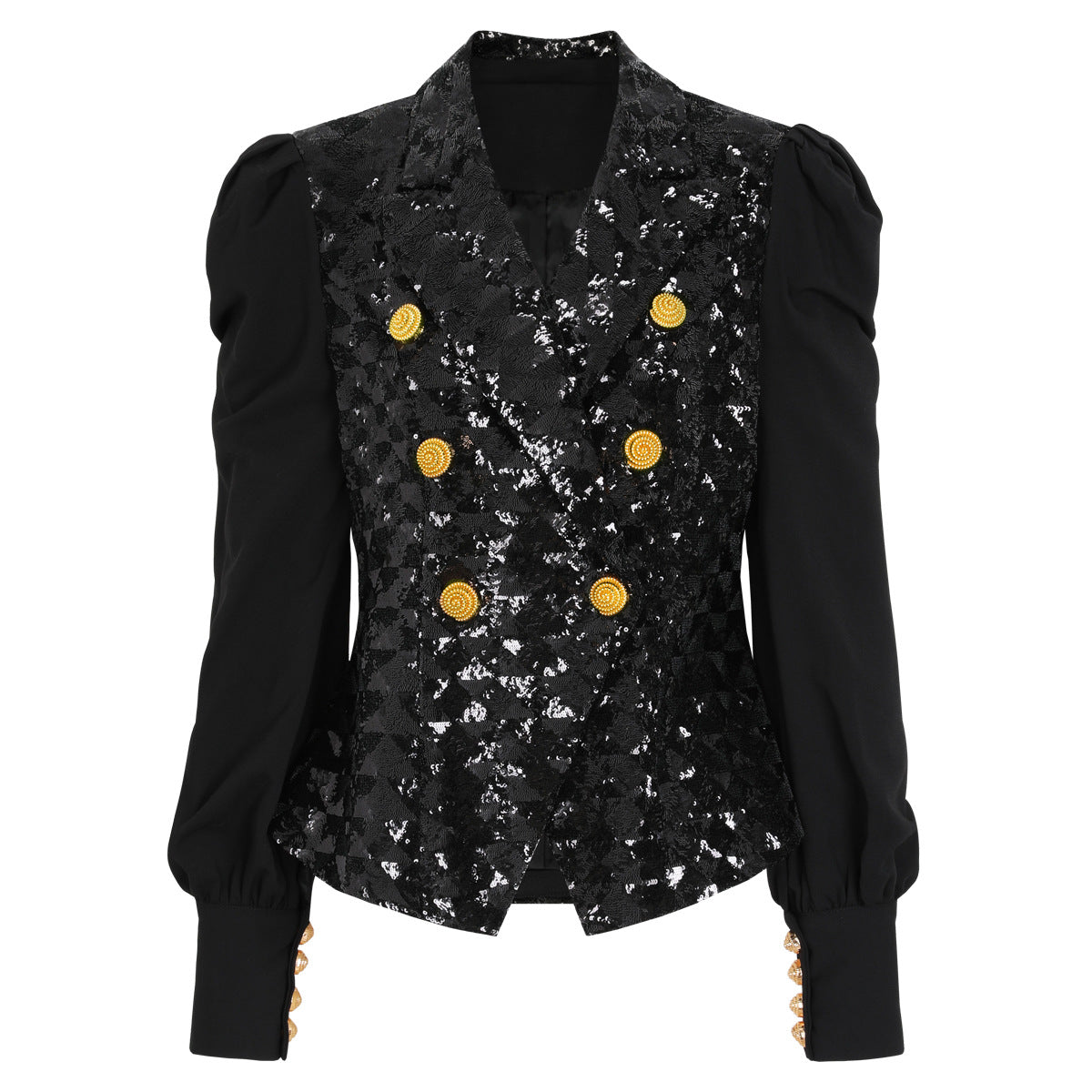 Women's Classic Sequin Blazer Top Coat