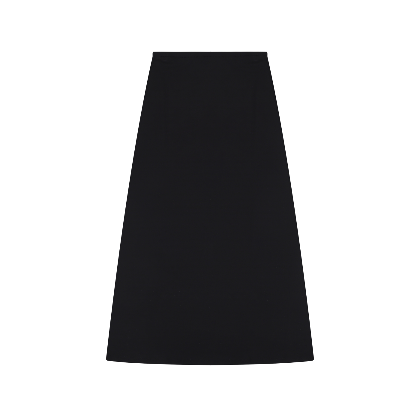 Women's Solid Color Knit Maxi Skirt – High-Waisted Stretch Casual Skirt