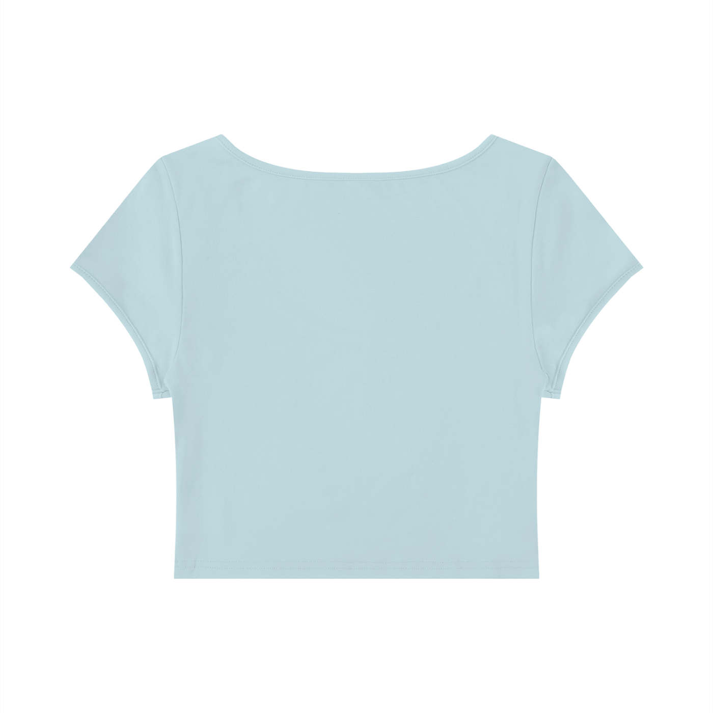 Women's Slim Cap Sleeve Crop T-Shirt – Fitted Everyday Essential Top