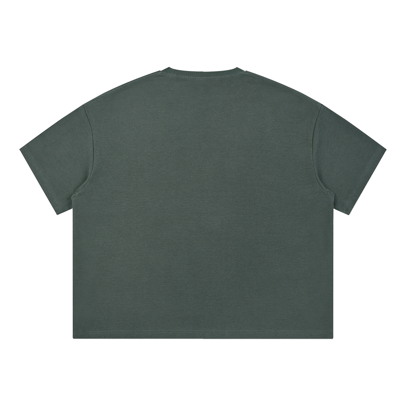 Unisex Waffle Boxy T-Shirt – Oversized Textured Streetwear Tee