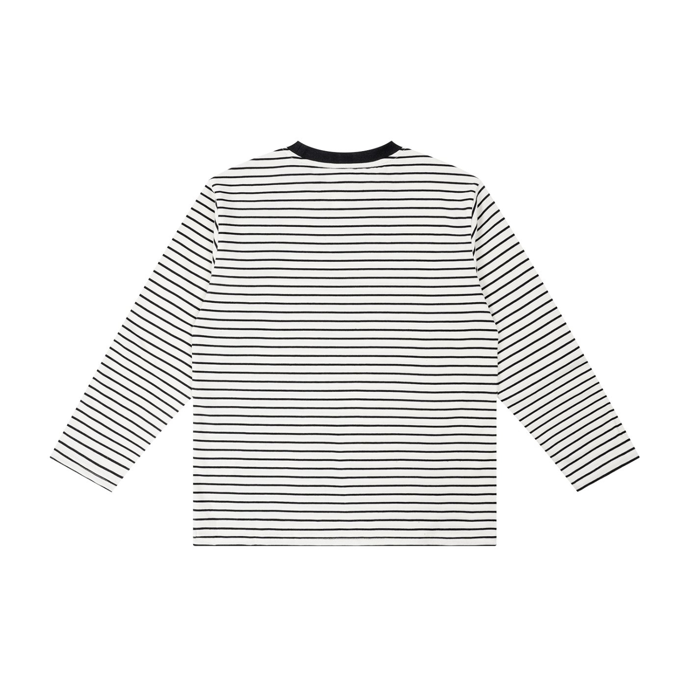 Kids' Striped Long Sleeve T-Shirt – Soft Cotton Everyday Crew Neck Tee