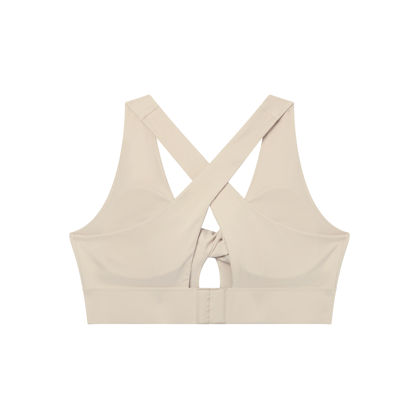 Women's Twist Front V-Neck Sports Bra – Seamless Medium Support Activewear Bra